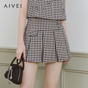 AIVEI | Elegant College Sweet Short Skirt
