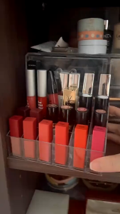 24 Slot Stackable Clear Acrylic Lipstick Organizer | Lipgloss Makeup Holder [PRE ORDER]