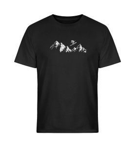 Skier Mountains Skiing Après Ski T-Shirt Graphic T Shirts Retro Streetwear High-quality Crew-neck Short-sleeved Mens T-shirt