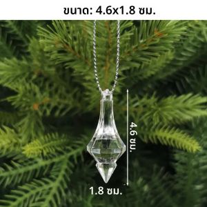 เครื่องประดับคริสต์มาสอะคริลิคคริสตัลรูปเกล็ดหิมะ กวางเรนเดียร์ มนุษย์หิมะ โบว์ สำหรับตกแต่งต้นคริสต์มาส 5 ชิ้น รุ่น 2026 ของตกแต่งปีใหม่