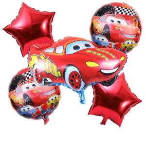 Bộ Đồ Dùng Sinh Nhật Xe Lightning McQueen Gồm Bóng Bay 3D Đồ Dùng Bàn Ăn Khăn Trải Bàn Chủ Đề Disney Cars Trang Trí Cho Trẻ Em Tiệc Chào Đón Em Bé