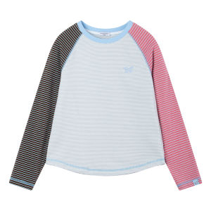 MUCMUKN | Contrast Stripe Cotton-Spandex Tshirt