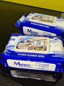 Thùng 32 gói khăn ướt lau bếp Matinee loại mới gói 80 tờ
