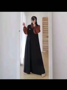 Gamis Wanita Terbaru 2024 Yolla Overall Maxy Premium | Overall Crinkle Airflow | Gamis Kombinasi