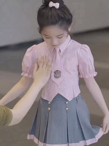 Setelan Kemrja rok celana import anak 1 sampai 5 tahun/Seragam sekolah korea