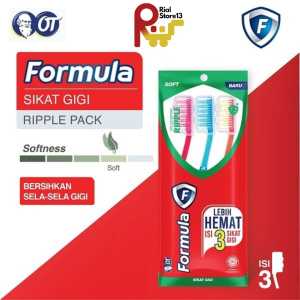 Formula Sikat Gigi Silver Protector Ripple Soft 3 pcs (Free Bubble wrap)