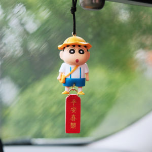 Crayon Xiaoxin Automobile Hanging Ornament Car Interior Hanging Accessories Car Good Stuff Rearview Mirror Hangings Cute Car Decoration Ornaments