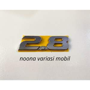 Logo Emblem angka 2.8 untuk innova new fortuner gr sport chrome