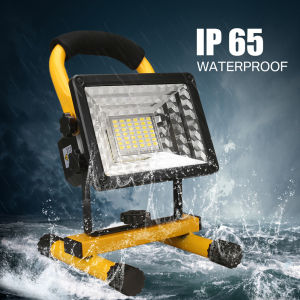 LED Rechargeable Emergency Light Projection Lamp 400W Bright Lamps Outdoor Street Lights Portable Waterproof Spotlight