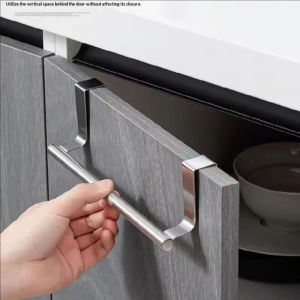 Polocat Towel Rack Over Door Towel Bar Hanging Holder Kitchen Towel Rack Stainless Steel Bathroom Kitchen Cabinet Rag Shelf