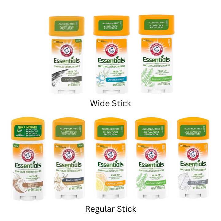 ARM & HAMMER ESSENTIALS Deodorant (Charcoal/ Coconut Geranium/ Juniper