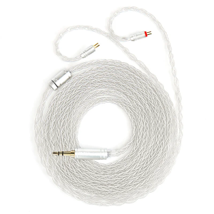 KBEAR ST12Plus Silver IEM Cable 2Pin Upgrade Cable Copper Cable Connector 4N 4.4MM MMCX/2PIN-S/2PIN-C 2M Earphone Cable