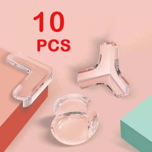 10PCS Transparent Anti Collision Angle PVC Pad Child Safety Corner Guard Baby Collision Proof Protector Table Corner