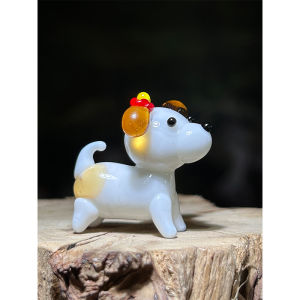 Zibo Luoying Miniature Handmade Glass Dog Figurine: A Unique Friends Gift Idea