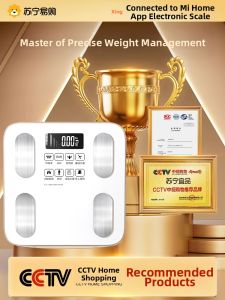 High Precision Small Electronic Scale Body Weight Fat Mass Measurement Home Use Health Care Equipment LCD Display Bluetooth Transfer