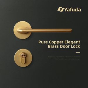 Luxury Quiet Solid Copper Door Lock
