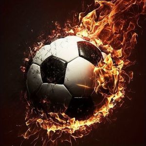 HUACAN Diamond Painting 5d Football Landscape Handicrafts Fire Diamond Mosaic Fantasy Home Decor Rhinestones Diy Gift