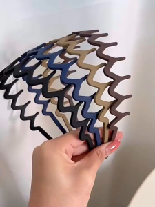 Cài tóc nhựa răng dài gợn sóng thời trang nữ kiểu dáng cào răng thưa tạo kiểu