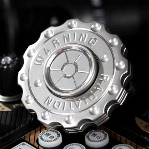 Cảnh Báo Bức Xạ Kim Loại Fidget Spinner EDC Gear Tay Clicker Spinner Chống Lo Âu Đồ Chơi Giải Tỏa Căng Thẳng Cho Người Lớn Với ADHD