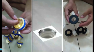 Penghilang bau kamar mandi Strainer Automatic Solusi Bau Hewan tikus kecoa masuk Tutup Saluran Air