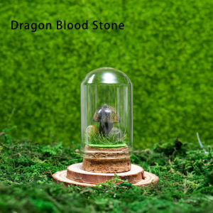 Creative 1pc Natural Gemstones Mushroom Landscape Bottle Cute Crystal Crafts Prop Home Decoration Child Student Gift