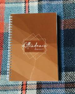 CLASS ATTENDANCE NOTEBOOK