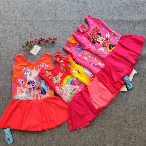 {XÃ HÀNG } Đồ Bơi Bé Gáiváy bơi sát nách bên trong có quần đùi hình ảnh esa rất bắt mắt cho các bé chất dày dặn siêu co giản đủ size sẵn sll sỉ và lẻ