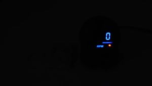 52mm Blue Backlight Digital Gauge Boost PSI BAR Oil Pressure Oil Water Temp Voltmeter Tachometer RPM Meter with Warning Light