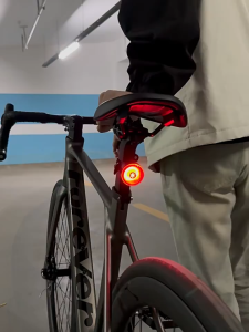 Bike Tail Light Smart Sensing MTB Road Bike Rear Light IPX6 Waterproof Type-C Charging Taillight Cycling Accessory