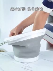 Ember Lipat Silikon Multifungsi Baskom Foldable Elastis Serbaguna Kapasita 35 dan 10 Liter