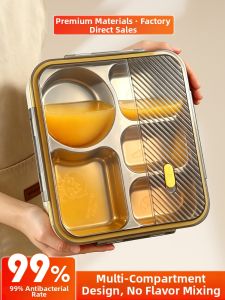 YOULUNMEI | Compartmentalized Stainless Steel Bento Box