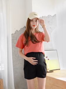 กางเกง ผ้าฝ้าย ลินินทรง สไตล์ ระบายอากาศ สดใส และเอวปรับได้ ให้คุณตั้งครรภ์ มีสไตล์