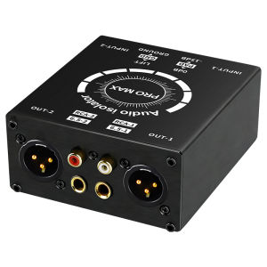 Hộp Cách Ly Âm Thanh Nổi HiFi XLR 6.35 Bộ Cách Ly Vòng Lặp Mặt Đất Bộ Lọc Tiếng Ồn Bộ Khử Tiếng Ồn Cho Hệ Thống Âm Thanh