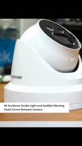 Hikvision DS-2CD2386G2-ISU/SL 4K AcuSense Strobe Light and Audible Warning Fixed Turret Network Camera