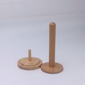 Yarn Holder Stand Reguler Kayu / Yarn Dispenser / Rotable Spool Sewing Tool Wooden Storage