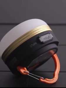 โคมไฟเต็นท์ LED ไฟเต็นท์ โคมไฟพกพา ไฟแคมป์ปิ้ง ไฟซาลาเปา แบบชาร์จ 1800 mAh สีวอร์มไวท์ สามารถปรับได้3 โหมด