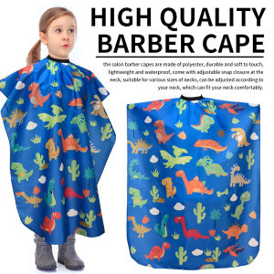 Kids Cartoon Pattern Haircut Styling Gown Salon Hairdressing Cape Barber Shop Household Child Hair Cut Cape Hairdresser Apron