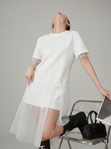 XIAODADEHUA | Stylish Leisure Midi Dress White Lace