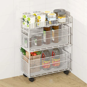 WUBUWEI | Mobile Drawer Style Kitchen Organizer Cart