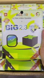 Discount⚡⚡ Baru ACE-50 Set Dua Dalam Satu Pembesar Suara Bluetooth Jam Tangan Pintar ultra3 Panggilan Tali Jam Tangan Berganda X1