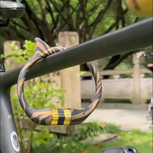 Silicone Tabby Cat Pattern Bicycle Password Lock Fashionable Fun MTB Road Bike Password Lock Anti-Pry