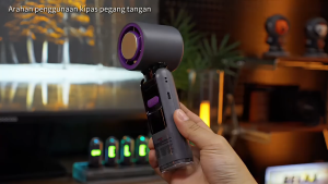 Portable High Speed Handheld Turbo Fan 1s ice mode LED 100 level Adjustable Speed Mini Kipas Angin Cooling Fan 180°flex 20H cool Light 6000mAh kipas tangan ada aircond