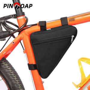 Mountain Bike Triangular Bag Bicycle Front Frame Handle Handbag Phone Bag Flashlight Bag Road Bike Triangular Bag Waterproof Bag