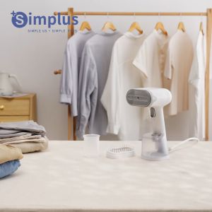 SimplusPink Handheld Garment Steamer 280ml Large Water Tank 1200W High Power 30 Second Quick Preheat