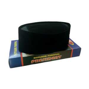 Songkok Nasional Kepala Besar Jumbo XXL Nomor 14 13 12 11 Tinggi 10 CM Merk Presiden AC Hitam Polos