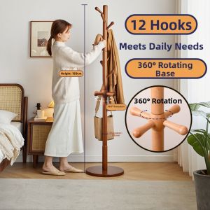 YONGJUE | Wooden Free-standing Coat Rack