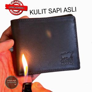 Dompet Pria Kulit fullup Dompet Lipat Braun buffel Kulit Asli