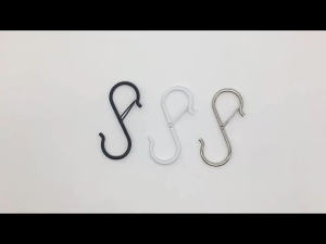 10pcs Metal S Shaped Closet Hooks Hanging Safety Buckle Metal Closet Hooks
