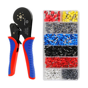 HSC12 16-6 Ferrule Crimping Tool 0.08-16mm² Self-adjustable Ratchet Crimper Heavy Duty Professional for VE Terminal