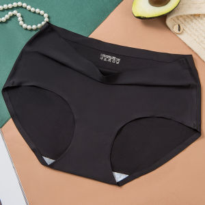 กางเกงชั้นในทรงสามเหลี่ยมผ้าไหมน้ำแข็งไร้ตะเข็บสำหรับผู้หญิง ทรงเอวกลาง ระบายอากาศได้ดี ทรงเข้ารูป เอวสูง ทรงหลวม สไตล์เรียบง่าย